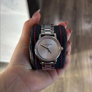 Coach Silver Watch with Multicolor Bezel - Brand New never worn